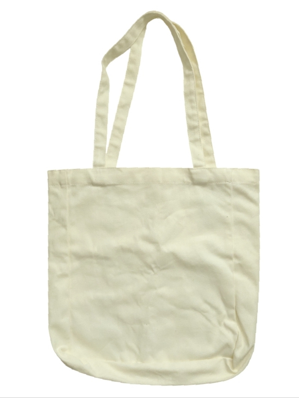 Canvas Embroidered Wildflower Floral Tote Bag Cream New - Picture 7 of 7
